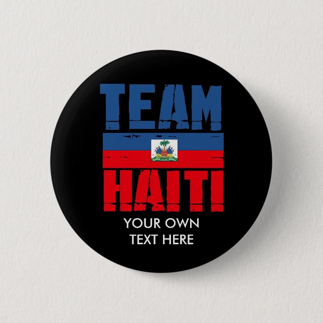 TEAM HAITI 2 INCH ROUND BUTTON (Front)