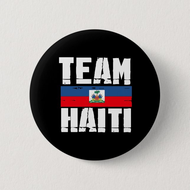 TEAM HAITI 2 INCH ROUND BUTTON (Front)
