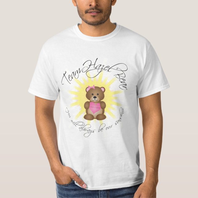 team hazel bear t-shirt (white) (Front)
