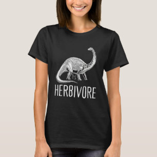 Team Herbivore Vegan Brontosaurus Vegetarian Plant T-Shirt
