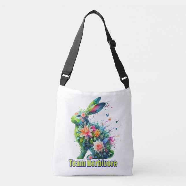 Team Herbivore Vegan/Vegetarian Rabbit Bag (Front)