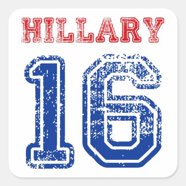 Team Hillary 2016 Square Sticker (Front)