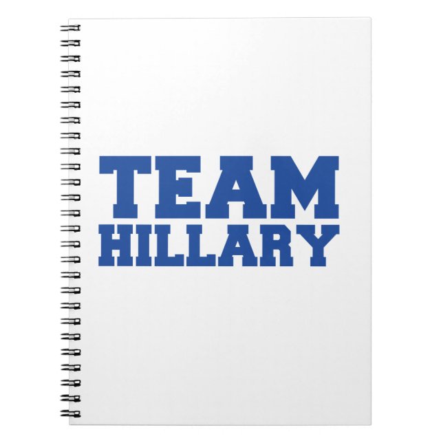 TEAM HILLARY CLINTON BLUE.png Notebook (Front)