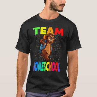 Team Homeschool Back To School Sloth Students And T-Shirt