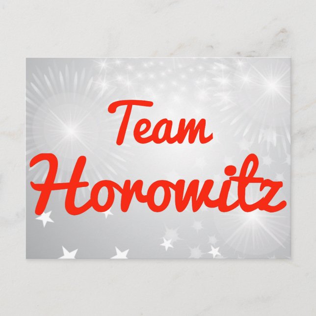 Team Horowitz Postcard (Front)