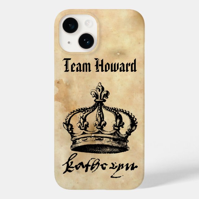Team Howard - Catherine Howard's Crown & Signature Case-Mate iPhone Case (Back)