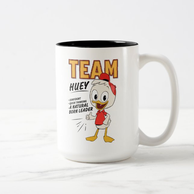 Team Huey Two-Tone Coffee Mug (Right)