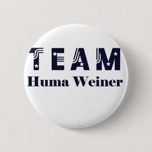 TEAM Huma Weiner 2 Inch Round Button