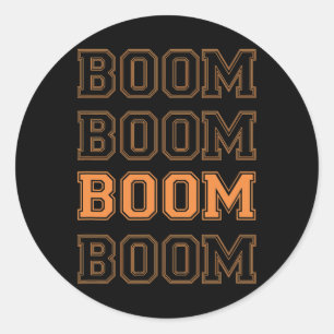 Team India Bumrah Fan Shirt - Boom Boom Boom Boom Classic Round Sticker