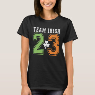Team Irish 2023 St Patricks Day Leprechaun Shamroc T-Shirt