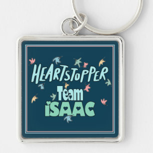 Team Isaac Teal Keychain