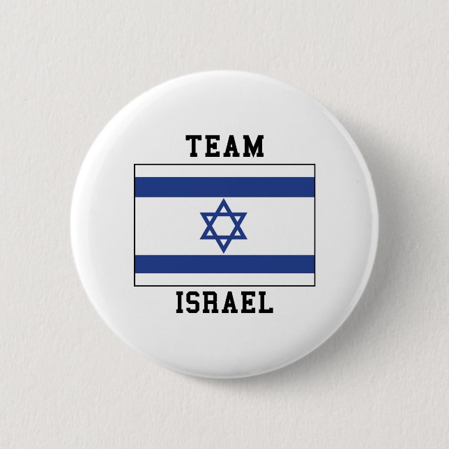 Team Israel 2 Inch Round Button (Front)
