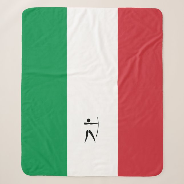 Team Italy Archery Sherpa Blanket (Front)