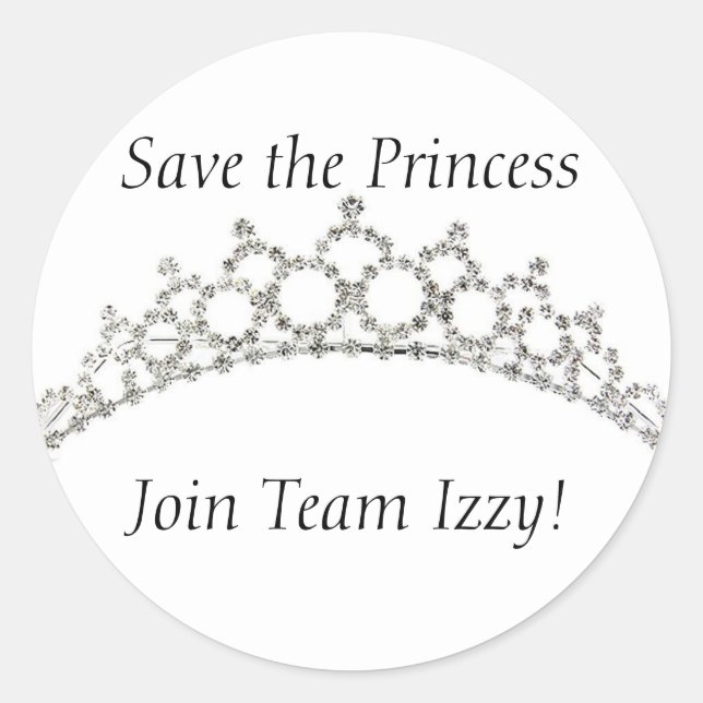 Team Izzy Round Stickers (Front)