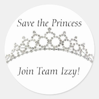 Team Izzy Round Stickers