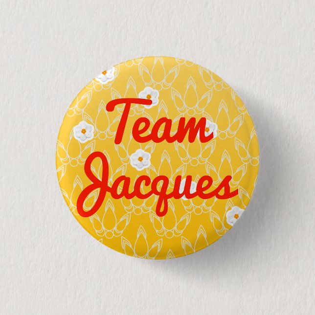 Team Jacques 1 Inch Round Button (Front)