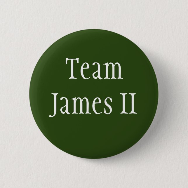 Team James II 2 Inch Round Button (Front)