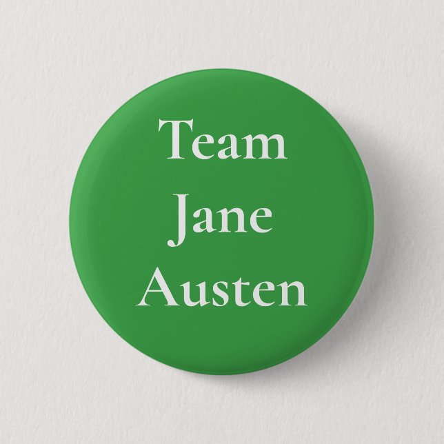Team Jane Austen 2 Inch Round Button (Front)