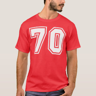 Team Jersey Number 70 Sports friends friend T-Shirt