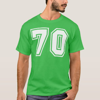 Team Jersey Number 70 Sports retro T-Shirt