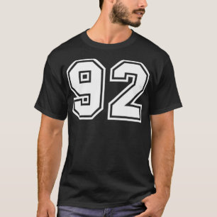 Team Jersey Number #92 Sports Gift Premium  T-Shirt