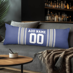Team Jersey with Custom Name and Number Body Pillow