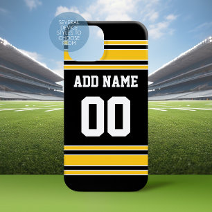 Team Jersey with Custom Name and Number iPhone 15 Case
