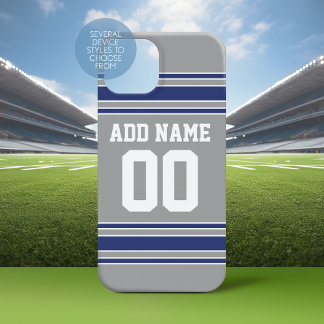Team Jersey with Custom Name and Number iPhone 15 Case