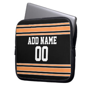 Team Jersey with Custom Name and Number Laptop Sleeve