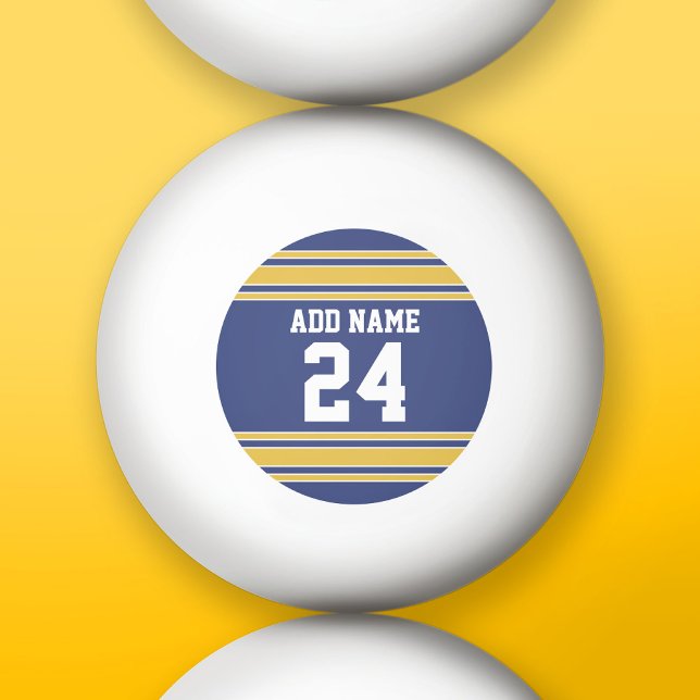 Team Jersey with Custom Name and Number Ping Pong Ball (Custom Ping Pong Balls)