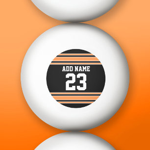 Team Jersey with Custom Name and Number Ping Pong Ball