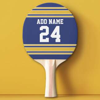 Team Jersey with Custom Name and Number Ping Pong Paddle