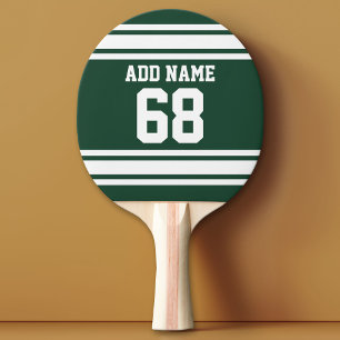 Team Jersey with Custom Name and Number Ping Pong Paddle