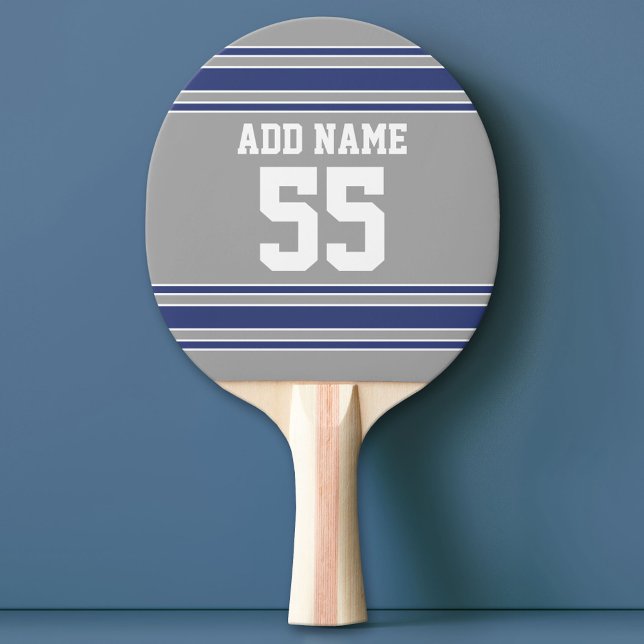 Team Jersey with Custom Name and Number Ping Pong Paddle (Custom Ping Pong Paddle with a Sports Theme)