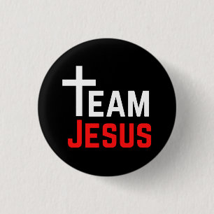Team Jesus 1 Inch Round Button