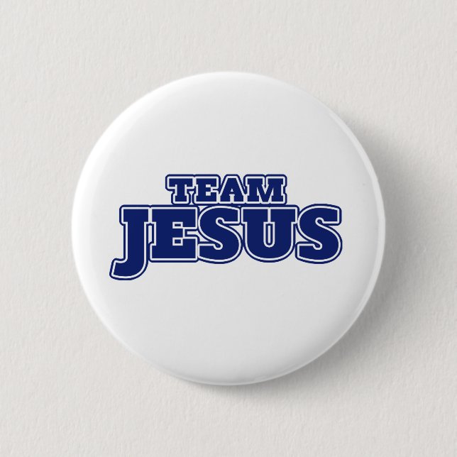 Team Jesus 2 Inch Round Button (Front)