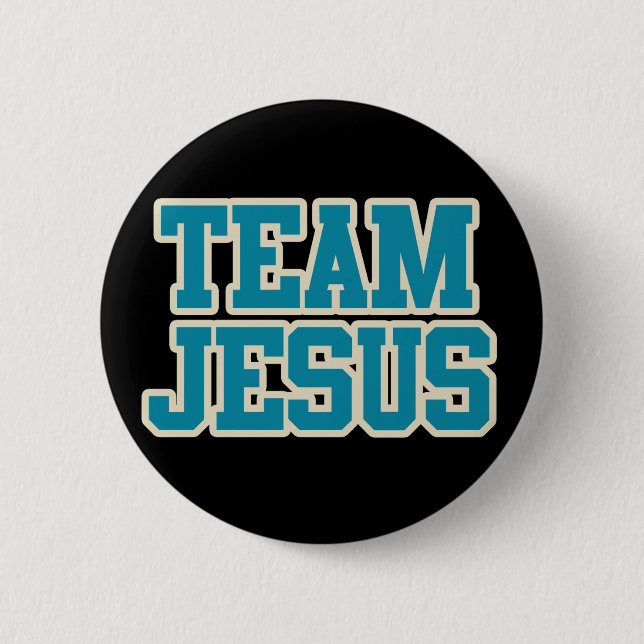 Team Jesus 2 Inch Round Button (Front)