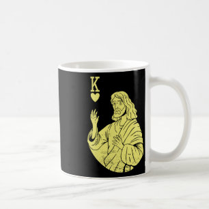 Team Jesus Christ Is King Of Heart Religious Chris Coffee Mug