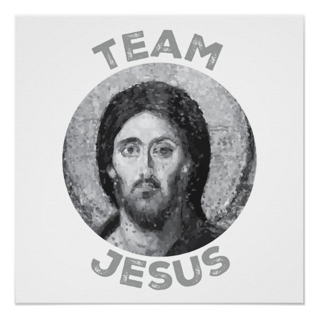 Team Jesus: Christ Pantocrator Icon Poster (Front)