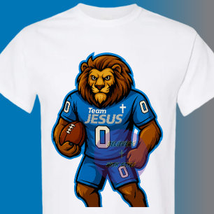 Team JESUS Football 0 - Christian T-Shirt