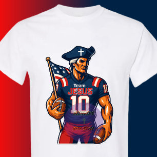 Team JESUS Football 10 - Christian T-Shirt