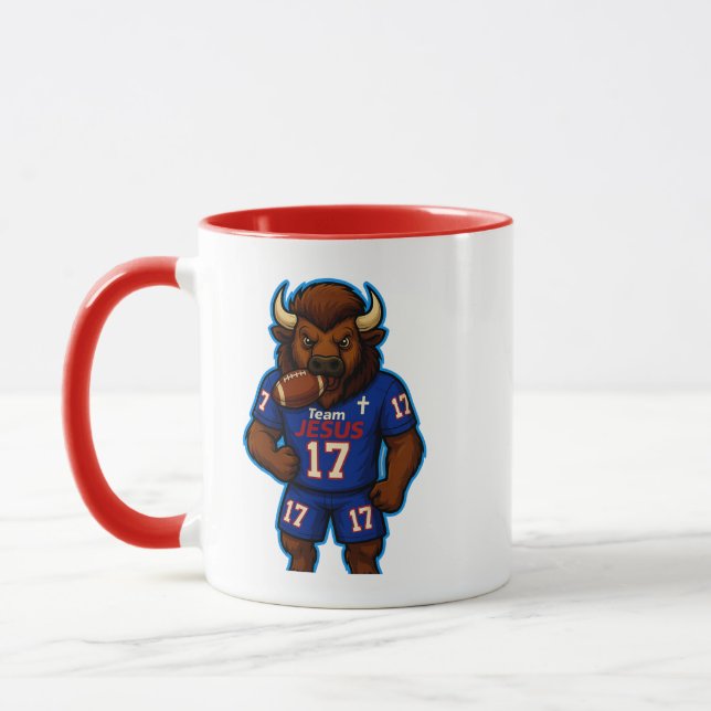 Team JESUS Football 17 - Christian Mug (Left)