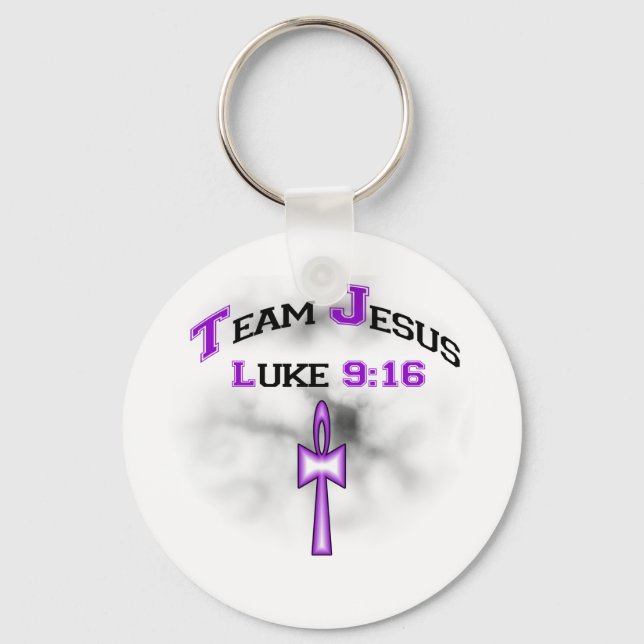 Team Jesus Luke 916 Keychain (Front)