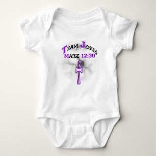 Team Jesus Mark 12:30 Baby Bodysuit