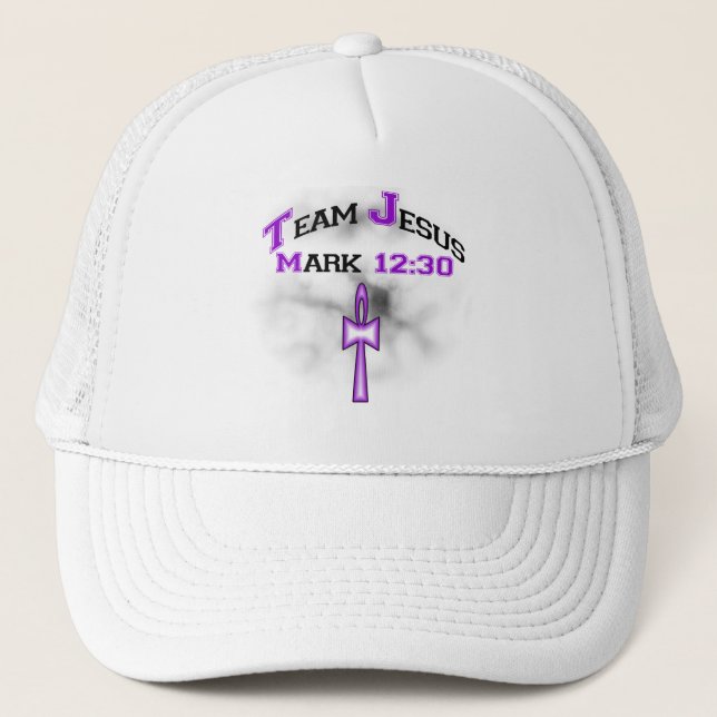 Team Jesus Mark 12:30 Trucker Hat (Front)