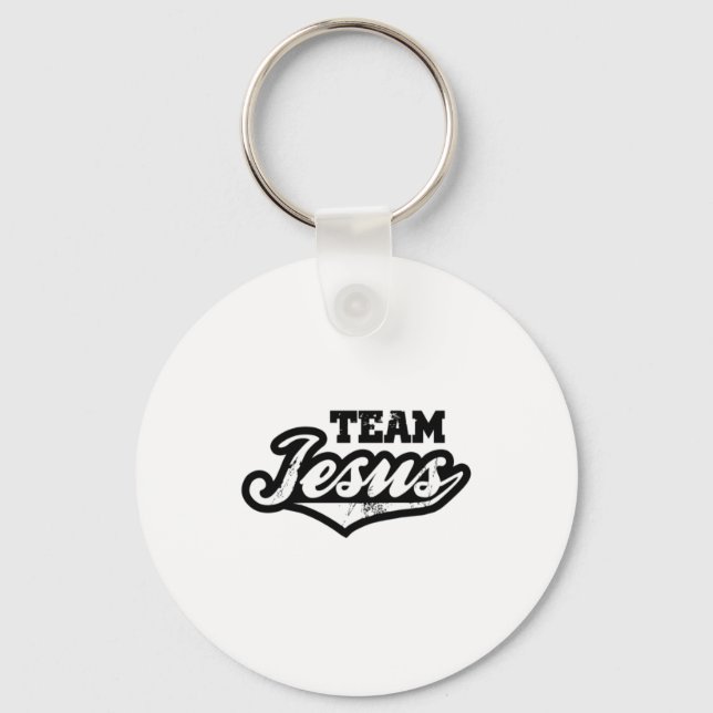 Team Jesus T Shirt  Keychain (Front)