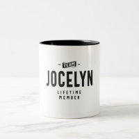 Team Jocelyn Lifetime Member Personalized Name