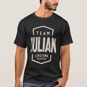 Team Julian Lifetime Member Personalized Name T-Shirt