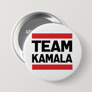 TEAM KAMALA 3 INCH ROUND BUTTON