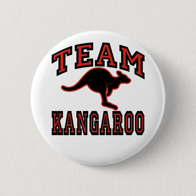 Team Kangaroo 2 Inch Round Button (Front)